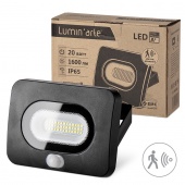 Светодиодный прожектор LuminArte 20 ватт с датчиком
