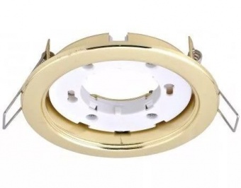 Светодиодный светильник LED GX53 золото с термокольцом